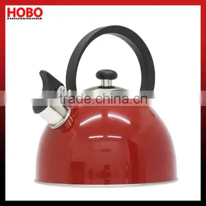 2.5L Stainlesss Steel Red Colour Whistling Kettle Tea Kettle Tea Pot thumbnail-2