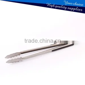 Heat Resistant BBQ Grill Kitchen Tongs With Silicone Handle thumbnail-6