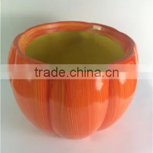 Halloween Terracotta Planter Ceramic Pumpkin Flower Pot thumbnail-1