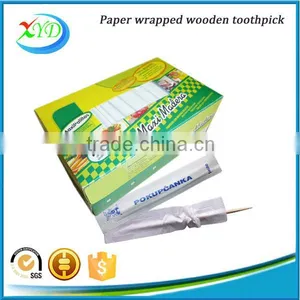 2016 New Product 4 Sides Paper Wrapped Toothpick for Lowest Price thumbnail-6