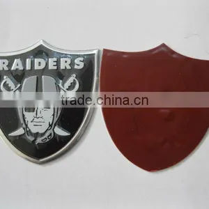 Embossed Metal Logo Sticker Aluminum Metal Sticker Label thumbnail-1