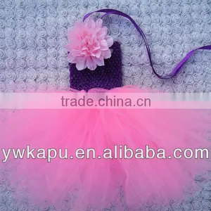 Top Quality Tutu Dress Fancy Design Baby Girl Dress With Flower Cheap Price Made in Kapu thumbnail-6