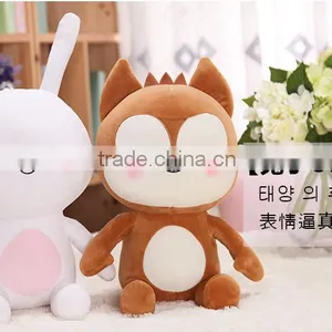 Korea Style Brown Fox With White Rabbit Dall Korea Descendants of the Sun Toy Stuffed Dalls thumbnail-2