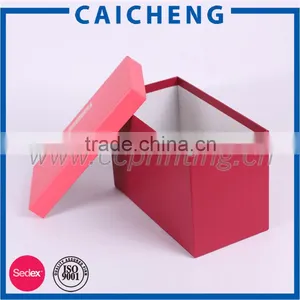 Custom Printed Empty Paper Package Cardboard Shoe Box thumbnail-1