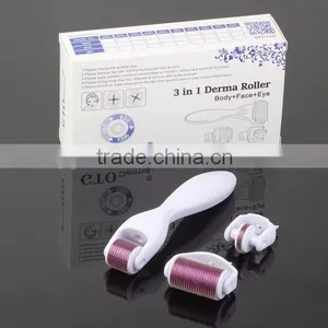 GTO Factory Wholesale High Quality 3 in 1 Derma Roller Micro Needle Roller Meso Roller thumbnail-2
