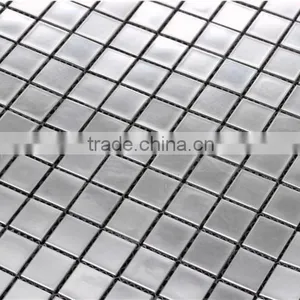 High Quality HJ03 Silver Mirror Mosaic Real White Gold Mosaic 24K Gold Mosaic thumbnail-1