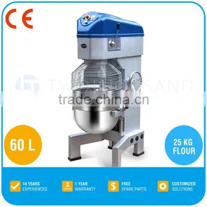 Industrial Food Mixer - 60 Liters (Quart), With Guard, Gear Transmission, B60F thumbnail-1