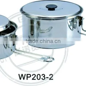 Hot Sale 2pcs Convenient Stainless Steel Pot thumbnail-1