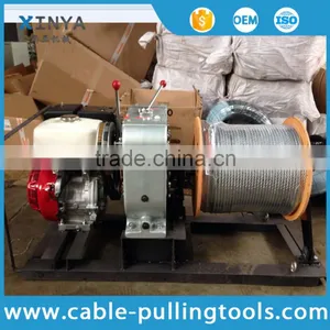 5 Ton HONDA Gasoline Engine Wire Rope Hoist Pulling Winch thumbnail-2
