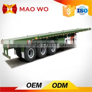 Cheap 40ft Flatbed Semi Trailer With Container Lock thumbnail-2