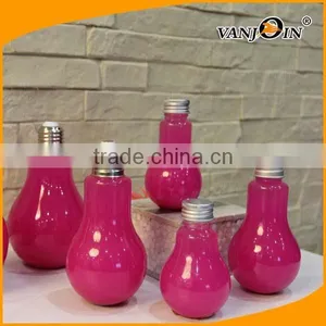 Custom Size Light Bulb Bottle With Metal Cap With Hole thumbnail-4