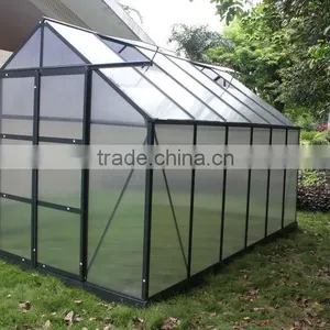 Outdoor Garden 4mm PC Sheet Aluminum Frame Greenhouse for Rose Tomato Seed thumbnail-2