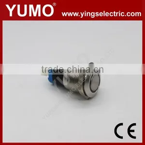 LA16JS 16mm Momentary/alternate Stanless Steel/brass Crust Material 3A/250VAC 5 Pin Metal Button Push Button Switch thumbnail-2