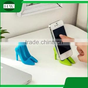 Mini Silicone Portable High-heeled Shoes Desktop Table Cell Mobile Phone Bracket Stand Support Holder thumbnail-2
