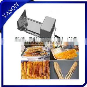 Manual Tornado Potato Chip Twist Cutter Spiral Potato Slicer Potato Cutting Machine With 2pcs Blades thumbnail-1