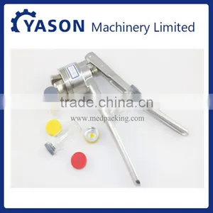 100sets/ Lot 10ml Glass Vials+20mm Vial Stopper + 20mm Flip off Caps + 1pcs 20mm Vial Crimper thumbnail-1
