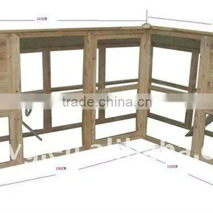 Big Size Corner Wooden Rabbit Hutch thumbnail-1