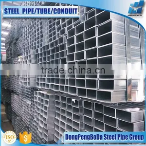 80*160*2.5 Galvanized Pipe Factory With Many Production Lines thumbnail-1