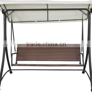 pe Rattan Outdoor Patio Garden Swings Chairs thumbnail-1