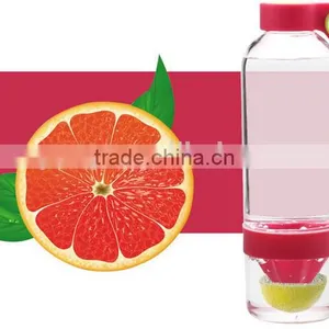 Lemon Cap Water Bottle/Double Wall Water Bottle 500ml Tea Infuser/Private Label Infuser/Fruit Bottle thumbnail-1