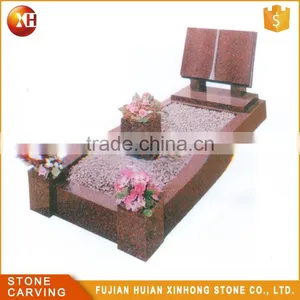 High Quality Granite Carve Rose Headstone thumbnail-1