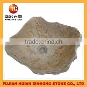 Polished Stone Basin, Stone Hand Washing Sink With Irregular Shape thumbnail-5
