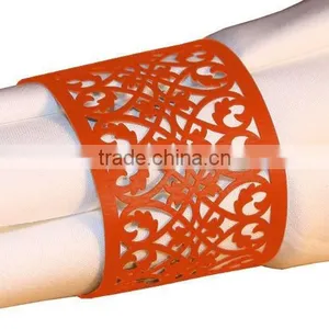 Decorative Metal Napkin Rings, Wedding Napkin Ring, Handmade Napkin Rings thumbnail-2