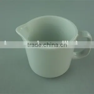 Milk Jug,stock Cheap Plain White Ceramic Milk Jug With Handle 100ML thumbnail-2