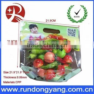 Customized Slider Zip Lock Zipper Stand up Pouch Fruit Packing Bag thumbnail-1