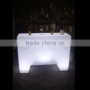 Straight Bar Counter With LED Lighting Rectangle LED Bar Counter thumbnail-1