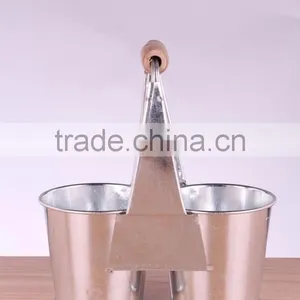 Metal Zinc Double Pot for Children, Home, Garden thumbnail-1
