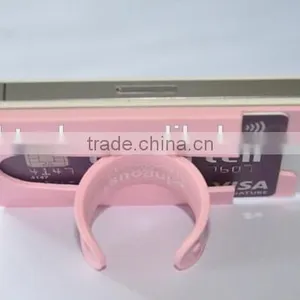 Silicon Multi-function Mobile Phone & Name Card Holder/Mobile Phone Holder With Card Slot thumbnail-3