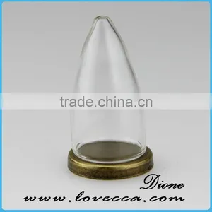 Hot Sale Micro Landscape Glass Cover With Wooden Base /dome Cover Decoration thumbnail-1