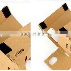 Factory Wholesale 3D VR Box Google Custom Cardboard Glasses 2.0 for Mobile Phone thumbnail-3