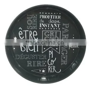 Round Printing Metal Serving Tray/ Party Tray thumbnail-1