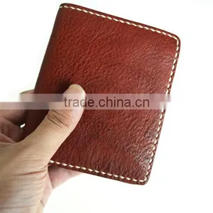 Slim Genuine Leather Minimalist Wallets for Full Grain Men Money Clip thumbnail-2