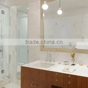 New Model Polished Natural Stone White Marble Tile for Floor thumbnail-1