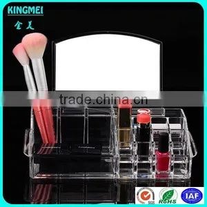 Acrylic Cosmetics Display Stand With Make Up Mirror for Mall Shelf thumbnail-3