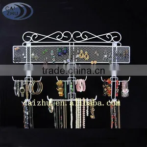 Mounted on Wall Metal Wire Jewelry Display Rack Jewelry Display Holder and Organizer thumbnail-1