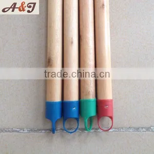 1 Time Varnished Wooden Broom Handle With American Thread and Color Cap thumbnail-3