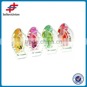 Long-stem Colorful Glass Vase thumbnail-1