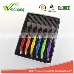 WCJ849 Hign Quality 6 Pcs Cutlery Set Wholesale PLastic Fork Set thumbnail-1