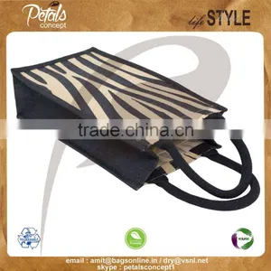PP Laminated Jute Two Bottle Wine Bag With Padded Rope Handle thumbnail-3