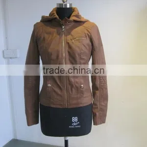 2016 Fashion Men Leather PU Genuine Cheap Faux Men Leather Jacket With High Quality For Men Leather Coat thumbnail-1