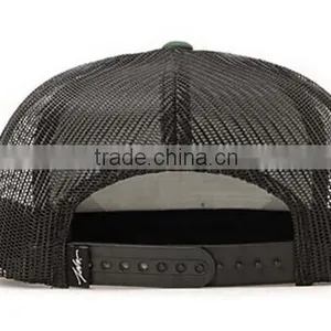 Custom Flat Brim With Rope Woven Patch Trucker Cap Mesh Cap thumbnail-5