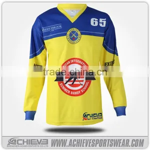 Game Sublimated Hockey Jerseys Club Training Hockey Shells Socks Polyester Bespoke Hockey Uniforms thumbnail-5