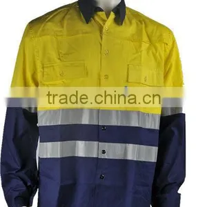100% Cotton Mosquito Repellent Mining Shirt for Safety thumbnail-1