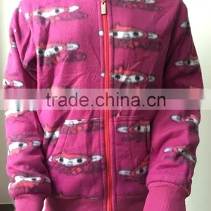 OEM Service Winter Fleece Children Cartoon Hoodies Coat thumbnail-1