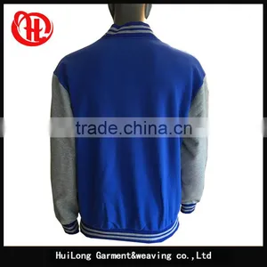 2017 Top Popular Wholesale Men Fleece Varsity Jacket Baseball Uniform thumbnail-2