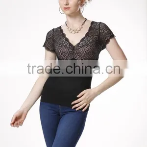 Women's Seamless Loose Tunic Tops/ Dressy Tunic Tops thumbnail-1